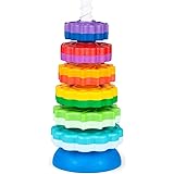 FANCY Baby Piramide 40 cm Anelli Bambini, Ingranaggi, Gioco Bambino da 1 anno, Gioco Torre Anelli Impilabili Bambini, Giochi 