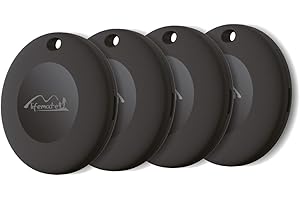 Lifemate Life Tag Android Smart Tag – Bluetooth lokalizator kluczy kompatybilny z Google Znajdź moje urządzenie (tylko Android), do bagażu/toreb/walizek/portfela, 4 sztuki