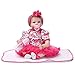 Produktbild Reborn Babypuppe Mädchen Blick Echt Rose Rot Tutu Rock 55 cm