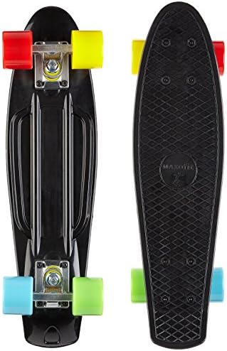 MAXOfit® Mini Cruiser Retro Skateboard American Style 55 cm made from Plastic and Aluminium