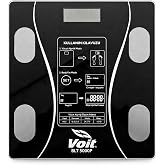Voit BLT5000 Bluetooth Bask&uuml;l - Dijital Akıllı Tartı - Yağ &Ouml;l&ccedil;er Tartı - Pil ve Mezura Hediyeli Tartı - Siyah
