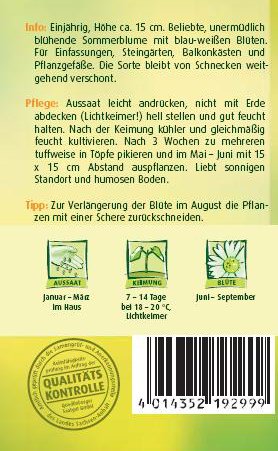 Männertreu, Blau mit weißem Auge - 2