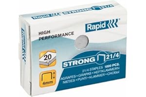 ‎RAPID Rapid Heftklammern (21/4 mm, Strong, verzinkt) 1000 Stück