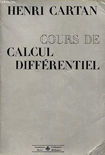 Livres Couvertures de COURS DE CALCUL DIFFERENTIEL / COLLECTION METHODES.