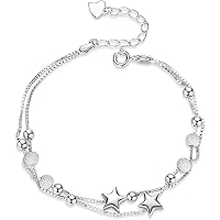 Bracelet Papillon Plaqué Argent - Message Positif - Cadeau Pour Fille 5 à 12 Ans - Anniversaire, Noël, Rentrée