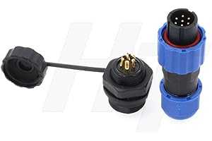 HangTon SD13 7 broches prise panneau prise aviation circulaire étanche IP68 connecteur mâle femelle pour système d'alimentation extérieur