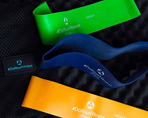 Fitnessband »Paris«, 100% Latex Loop-Band für Fitness, Reha und Physiotherapie, in 4 Zugstärken. Geschlossenes Trainingsband / Umfang von 50cm und Breite zirka 5cm ideal für Muskelaufbau. Ideales Trainingsband, Gymnastikband, Übungsband und Widerstandsband. - 3