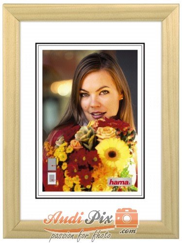 Preisvergleich Produktbild Hama Wandrahmen Bella, Holz, 15 x 20 cm, natur