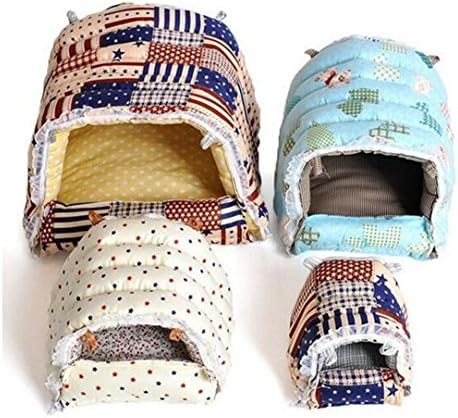 NingTeng Hammock Hanging Bed House Cage Toy for Rabbit Guinea Pig Ferret Animals (M)