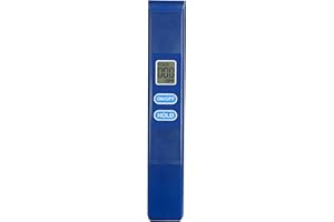 LLFYXM TDS Meter Digital Water Tester, 0-9990 ppm Water Quality Tester with LCD Display, Fast Detection and One-Button Lock, Portable Design for Drinking Water, Farming, Aquariums, Pools (Blue)