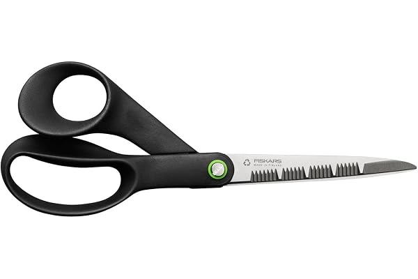 Fiskars ReNew Ciseaux de Cuisine, Longueur : 21 cm, Inox recyclé/plastique recyclé, Functional Form, Noir, 1074545