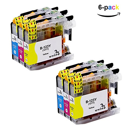 ONINO Cartucce d'inchiostro LC123 Compatibile DCP-J132W DCP-J152W DCP-J552DW MFC-J650DW DCP-J752DW DCP-J4110DW MFC-J870DW MFC-J4410DW MFC-J4510DW MFC-J4610DW MFC-J4710DW MFC-J470DW MFC-J650DW
