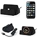 Produktbild Für Mobistel Cynus F5 Docking Station Micro USB Tisch Lade station Dock Ladegerät Dockingstation Tischlader Charger Cradle für Mobistel Cynus F5 inkl. Kabel zum Laden und Synchronisieren, schwarz - K-S-Trade®