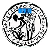 Plataforma de vidrio templado ultra fuerte (6 mm) con plataforma grande de 33 cm de diámetro. Pantalla LCD de alta visibilidad de 7,5 x 3 cm con luz de fondo azul brillante, ideal tanto para uso diurno como nocturno.