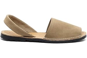 MaxMady Zapatos Menorquina Piel Cuero hecho en España Sandalia