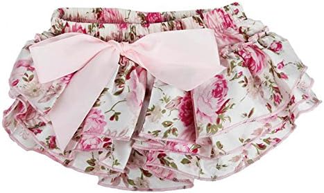 Zolimx Nappy Cover Adjustable Reusable Washable Flower Shorts Skirts Diaper Cover (A) (M, Pink)