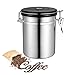 Produktbild Kaffeedose/Aromadose mit Deckel aus rostfreiem Edelstahl fur die perfekte Aufbewahrung von Kaffee/Bohnen/Tee/Kräuter - 1,8L Luftdichter Vorratsbehalter aus Premium Qualitat