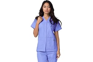 ADAR UNIFORMS Adar Universal Scrubs for Women - Snap Front Scrub Top