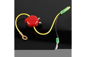 PGONA Weiyiroty Engine Stop Switch, Kill Switch, Red, ON-OFF, Push Button Actuator