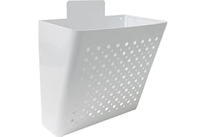 Amig - Cesta Publicidad Mod. 77 - Rejilla frontal - Uso exterior - Acero - Blanco - 32 x 36 x 19 cm