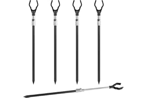 Michigan Telescopic Fishing Bankstick 40 - 60cm Rod Rest Coarse/Carp