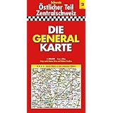 Die Generalkarte Schweiz Östlicher Teil/Zentralschweiz 1:200 000