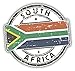 Price comparison product image South Africa Grunge Flag Stamp Travel Art Decor Vinyl Sticker 12 x 12 cm