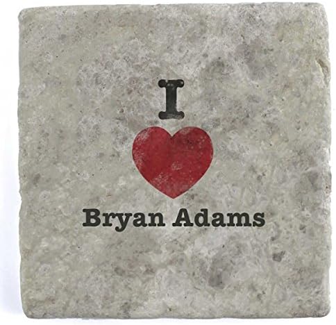 I Love Bryan Adams - Marble Tile Drink Coaster