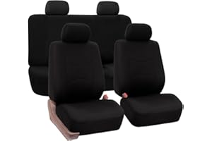 MeKnMoney Auto Set Coprisedili Per Fiat Panda 2003-2026/Fiat Panda 4x4 2004-2026, Traspirante Set Fodere Anteriori Posteriori Copri Protezione Accessori,A/Black