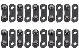 ROSOJODG 10 Sets schwarze Kettenglied-Reparaturvoreingestellte Gurte Kettensägen-Kettenverbindungsglieder, 10 x Reparatur-Set, Sägekette 3/8 LP Link Repair Preset Chainsaw Zubehör (3/8 Zoll)