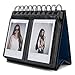 Produktbild [Fujifilm Instax Mini Photo Album] Woodmin Desk Calendar Mini Album for Fuji Instant Mini 70 7s 8 25 50s 90, Polaroid Z2300, Polaroid PIC-300P Film(Black)