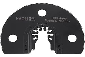 BOABY Lama per Sega Oscillante Rotonda, Lame per Sega A Sgancio Rapido In Acciaio Ad Alto Tenore di Carbonio da 4 Pollici (100 mm) Con Interfaccia Universale, per Il Taglio di Plastica, Gfrp, Legno, Marmo