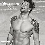 Masculine 2016- Erotikkalender/Broschürenkalender/ Erotikkalender für Frauen- schwarz/weiß- 30 x 30 cm by 