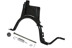 MOTODAK bequille scoot centrale compatible avec mbk 50 booster 2004+, rocket, ng-yamaha 50 bws 2004, bump, spy noir -p2r-