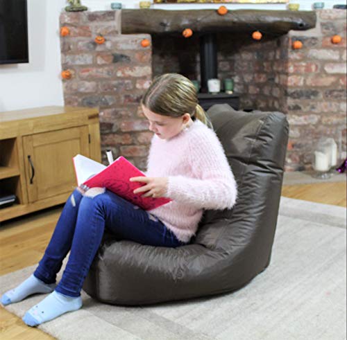 MaxiBean - Puf reclinable para Interior y Exterior, Color marrón