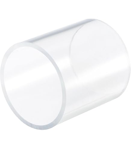 Produktbild von Transparentes PVC-Rohr, ID 51mm X OD 55mm, Länge 305mm – Acryl-Kunststoffrohr Für Lampenbau, DIY, Aquarien & Möbel