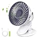 Produktbild HQKJ Mini-Tischventilator USB-Ventilator Wiederaufladbare Ventilatorklammer für Büro, Babywagenaufbewahrung, 5 Zoll, 3 Geschwindigkeiten, Lithiumbatterie 2500 mAh inklusive