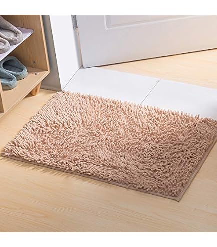 Mateju Alfombra de Baño Antideslizante, Alfombra Baño de Chenilla Súper Absorbente Absorción de Agua Alfombra de Baño Extra Suave y Cómoda de Microfibra para Bañera, Ducha y Baño (40*60CM,Verde Fruta