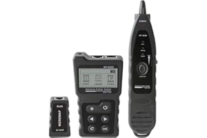 NOYAFA Cavo di rete Tester NF-8209 Cavo Tracker Strumento di rete Cavo di scansione Wiremap Tester CAT5 CAT6 Misura della lunghezza del cavo, Test PoE, Funzione NCV