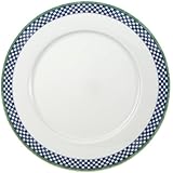 Villeroy & Boch 1026682610 Switch 3 Castell - Plato llano (27 cm), diseño de cuadros, color blanco y azul