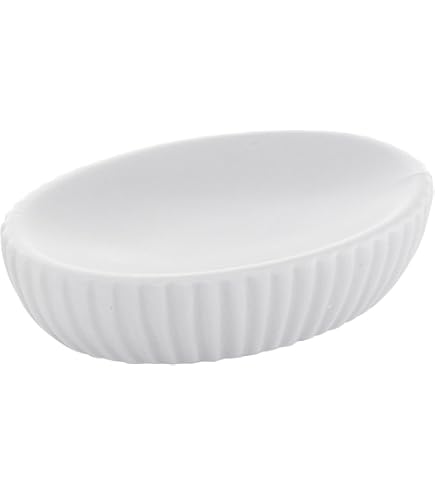 GEDY Karima WC-Bürste Aus Keramik – Weiß, 43.5x10.6x10.6 Cm | Elegantes Badezimmer-Accessoire Mit 2 Jahre Garantie