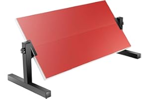 LKHDONG Tischtennis Rebound Board, Tischtennis Returnbrett mit 8 Gummiblock, Ping Pong Rebounder 360°-Winkelverstellung, Tischtennisplatte Rückschlagbrett Für Home, Gym, Indoor, Outdoor