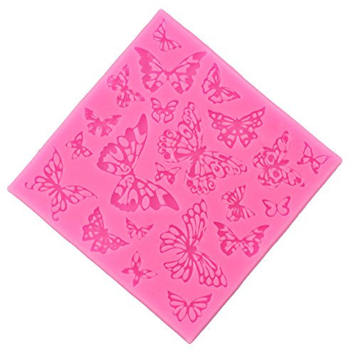 DIY Blume Schmetterling Silikon Spitze Matte Fondant Silikon Formen - 4