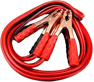 Vroxy Black & Red 2 Meter & 500 Amp Copper Wire Auto Battery Line Emergency Cable Line Cable Clip Car Electronics Jump Starter