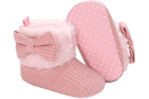 outfit spring Baby Winter Warm Fleece Bootie, Newborn Non-Slip Soft Sole Winter Shoes Sock Shoes Cute Adjustable Crawling Shoes Prewalker Boots for Girls Boys Toddler 0-18 Months