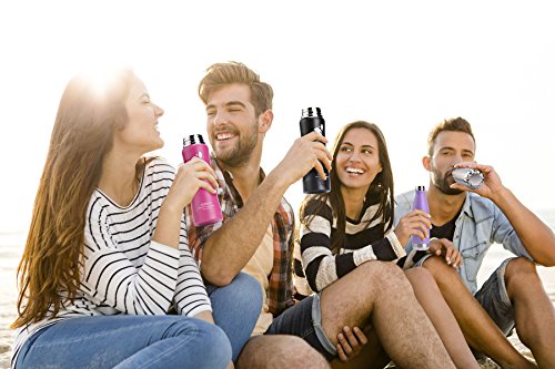 Aorin 500ml-17oz&750ml-24oz Doppelwandige Vakuum-isolierte Edelstahl-Trinkflasche, um Ihre Getränke heiß und kalt zu halten Ideal für Outdoor-Sport Camping Mountainbike. - 6