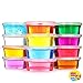 Produktbild Crystal Clay Slime Putty für Kinder Bildungs-Spielzeug Art Set Geschenke Spielzeug (Pack von 12 Töpfe, 12 Farbe insgesamt  DIY Toys