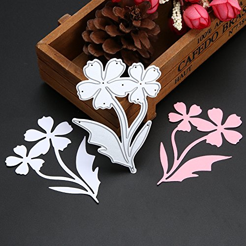 Amazingdeal365 Blumen 1 Metall Form Schablonen Schneiden DIY Dekor Sammelalbum Karten Buchzeichen Lesezeichen als Geschenk für Freunde Geburtstag Kinder,Kindergarten Hobby Schule Handarbeit Unterricht usw. Ein tolles Geschenk! - 4