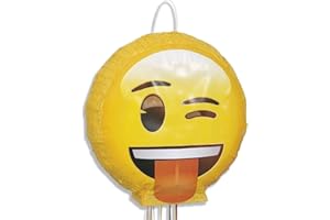 UNIQUE Emoji Multicolor 3D Pinata (45cm) 1 Piece - Perfect for Birthday Parties and Celebrations