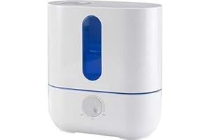 BONECO Humidificateur d’air nébuliseur U200 - Humidification de l’air fraîche ou chaude sans résidus - avec dispositif Ionic Silver Stick® antibactérien, blanc